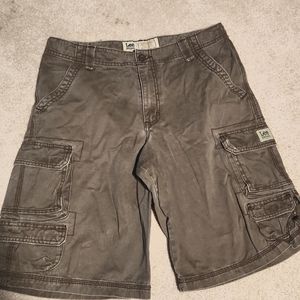 Vintage Youth Lee Brown Cargo Shorts Size 16 Husky